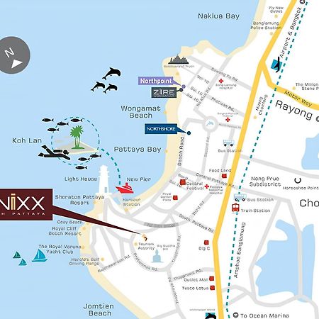 Sea View -High Floor 2 Bed Room Excellent Location Pattaya Buitenkant foto